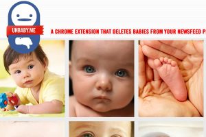 Facebook: Baby-Bilder raus aus Facebook! Eine Google-Chrome Erweiterung mach dies möglich.