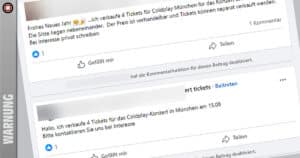Gefährliche Falle: Coldplay-Ticketbetrug auf Facebook