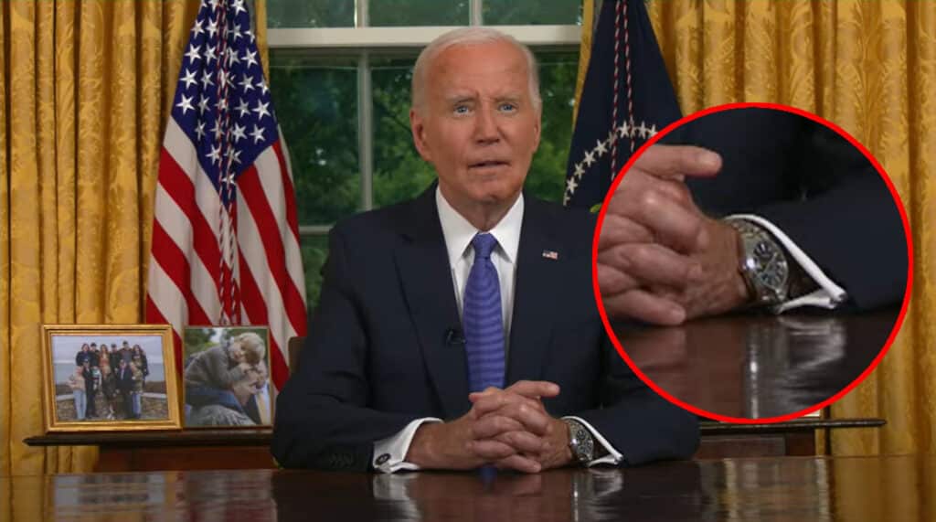 Screenshot aus der Video-Aufzeichnung "President Biden Addresses the Nation"